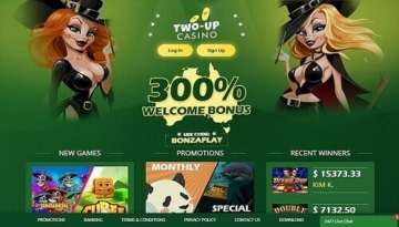 Two-Up Casino Welcome Bonus