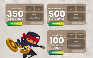 Slots Ninja Casino Welcome Bonuses