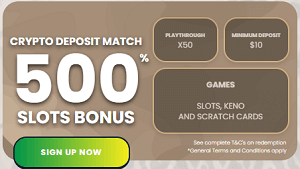 Slots Ninja Crypto Welcome Bonus
